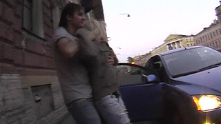 Молоденькая ночная бабочка долбится в очко во время группового изнасилования