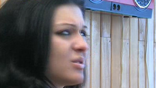 Пьяненькая Наташа Показала классные буфера парню