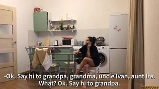 Москвич трахает двоюродную сестричку приехавшую к нему в гости из деревни в поисках работы