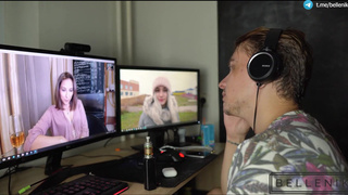 Любимая смотрит по скайпу как муженек шпилит в попу неумелую шлюху