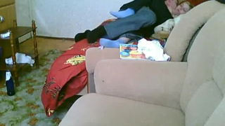 Сосед со своей малышкой решили заснять на камеру частный секс