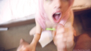 Частное анальное порно девицы с розовыми волосами