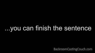 Молоденькая чика в очках ебется на секс кастинге