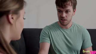 Брат трахнул неопытную сеструху после выпускного по собачьи на кровати