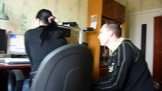 Мужичек ебёт наивную соседку с огромными титьками