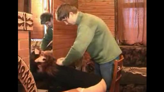 Русская мамаша соблазнила своего повзрослевшего сыночка