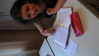 Русская парочка записала частное порно занявшись сексом на кухонном столе