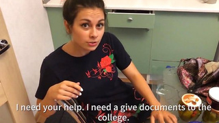 Брат развел на отсос сводную сестренку, которая приехала из Казани