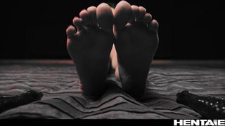 Сперма бьёт фонтаном изо рта, ведь щупальце прошло через всё тело