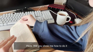 Позвала анатомию изучать, ну я и изучил её тугую половую щель