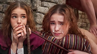 ЭРЕКТО! - Гермиона в первый раз борется с Заклинанием - NoLube