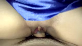 Женушка долбится орально и вагинально со своим мужем перед сном