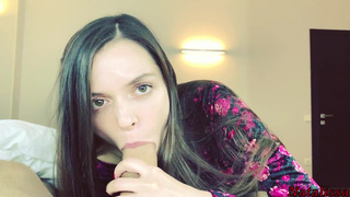 Русская сестричка подарила брату на 18 лет минетик и свою пизденку